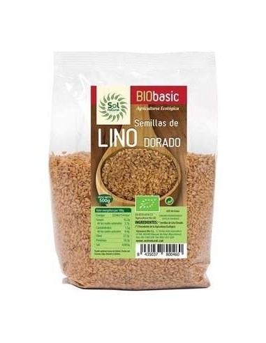 Semillas De Lino Dorado Bio 500 Gramos  Sol Natural