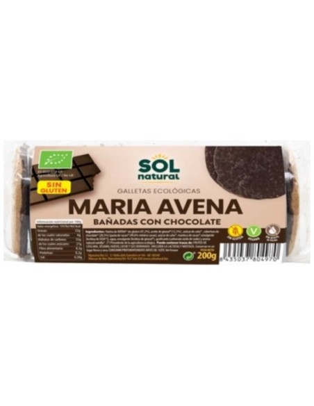 Galletas de Avena María con Chocolate Solnatural 245g