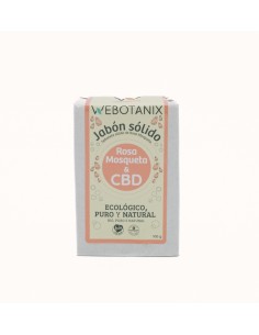 Jabon Solido Cbd Rosa Mosqueta Bio 100 G De Webotanix