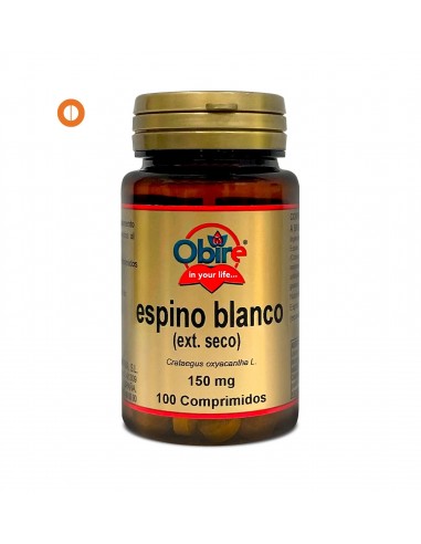 Espino Blanco 150 Mg Extracto Seco 100 Comp De Obire