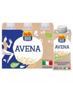Pack Bebida De Avena On The Go Bio 3 X 250 Ml De Isola Bio