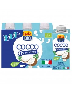 Pack Bebida De Coco On The Go Bio 3 X 250 Ml De Isola Bio