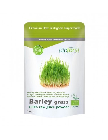 Hierba Cebada Polvo Barley Grass Raw Juice Powder De Biotona