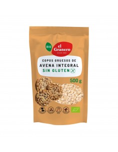 Copos Gruesos De Avena Integral Sin Gluten Bio 500 De Granero